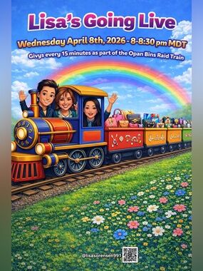 Lisa's Going Live Opan bins Train Flier